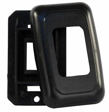 JR Products 12305 Black Single Switch Base and Face Plate