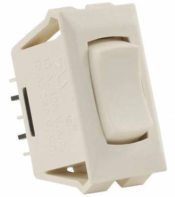 JR Products 12685 Ivory 3 Pin Mom-On/Off/ Mom-On Switch with Bezel