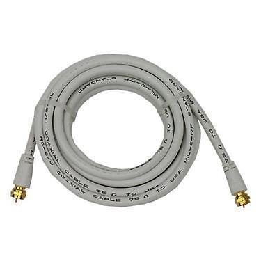 Prime Products 08-8024 50' White RG-6U Round Coaxial Cable