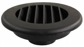 JR Products HV2BK-A ThermoVent Black Undampered Heat Duct Vent