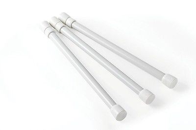 Camco 44063 10" to 17" White Cupboard Bars - 3pk
