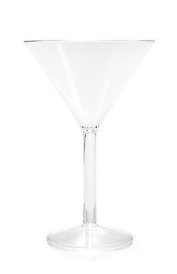 Camco 43901 10oz Polycarbonate Unbreakable Dishwasher Safe Martini Glass - 2pk