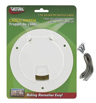 Valterra A10-2135VP White Large Round Cable Hatch