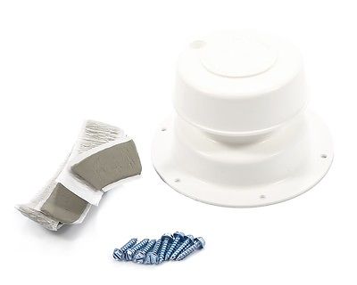 Camco 40033 1" to 2-3/8" White Roof Plumbing Vent Cap & Base Kit