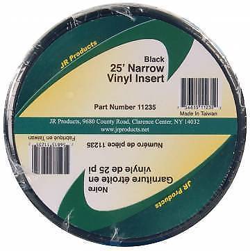 JR Products 11235 3/4"- 25' Premium Black Vinyl Insert Molding
