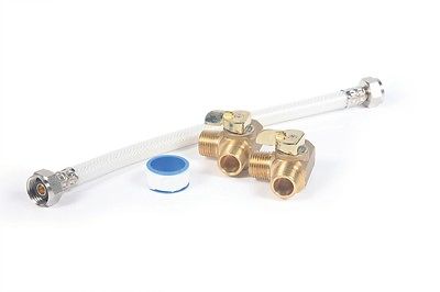 Camco 35963 12" Permanent By-Pass Winterizng Kit with Brass Valves