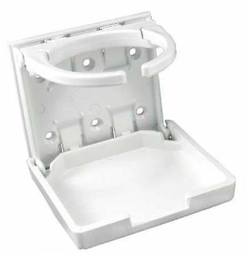 JR Products 45624 White Adjustable Cup Holder