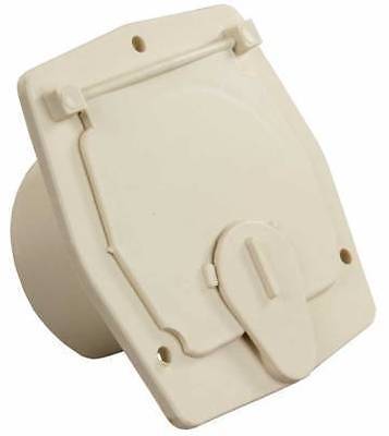 JR Products S-27-14-A Colonial White Economy Square Electric Cable Hatch