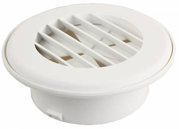 JR Products HV4DPW-A ThermoVent Polar White Dampered Heat Duct Vent