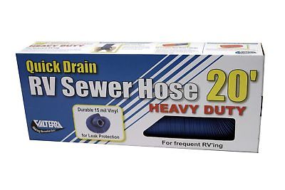 Valterra D04-0056 Quick Drain 20' 15 Mil Vinyl Heavy Duty Sewer Hose