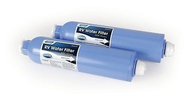 Camco 40045 TastePure KDF/Carbon 100 Micron In-Line Fresh Water Filter - 2pk