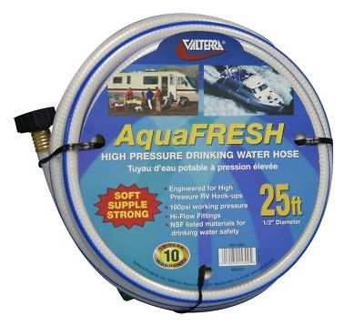 Valterra W01-5300 AquaFresh 1/2" x 25' Non-Toxic Drinking Water Hose