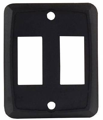 JR Products 12885 Black Double Face Plate