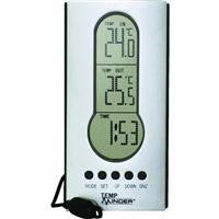Wi Indoor Outdoor Thermometer With Clock