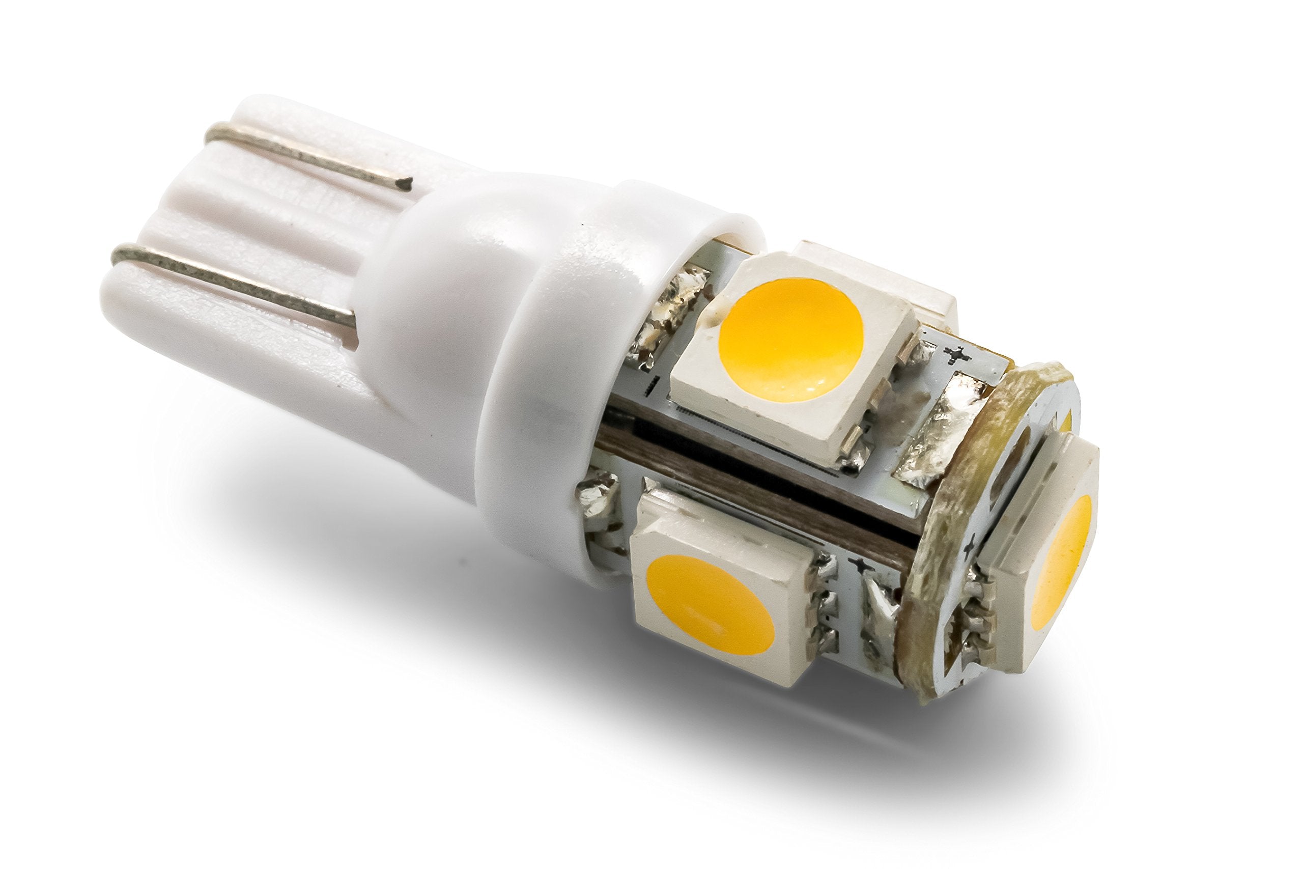 Camco 54621 LED - 194/906 (T10 Wedge) 5-LED 60lm, BrightWhite (E/F)