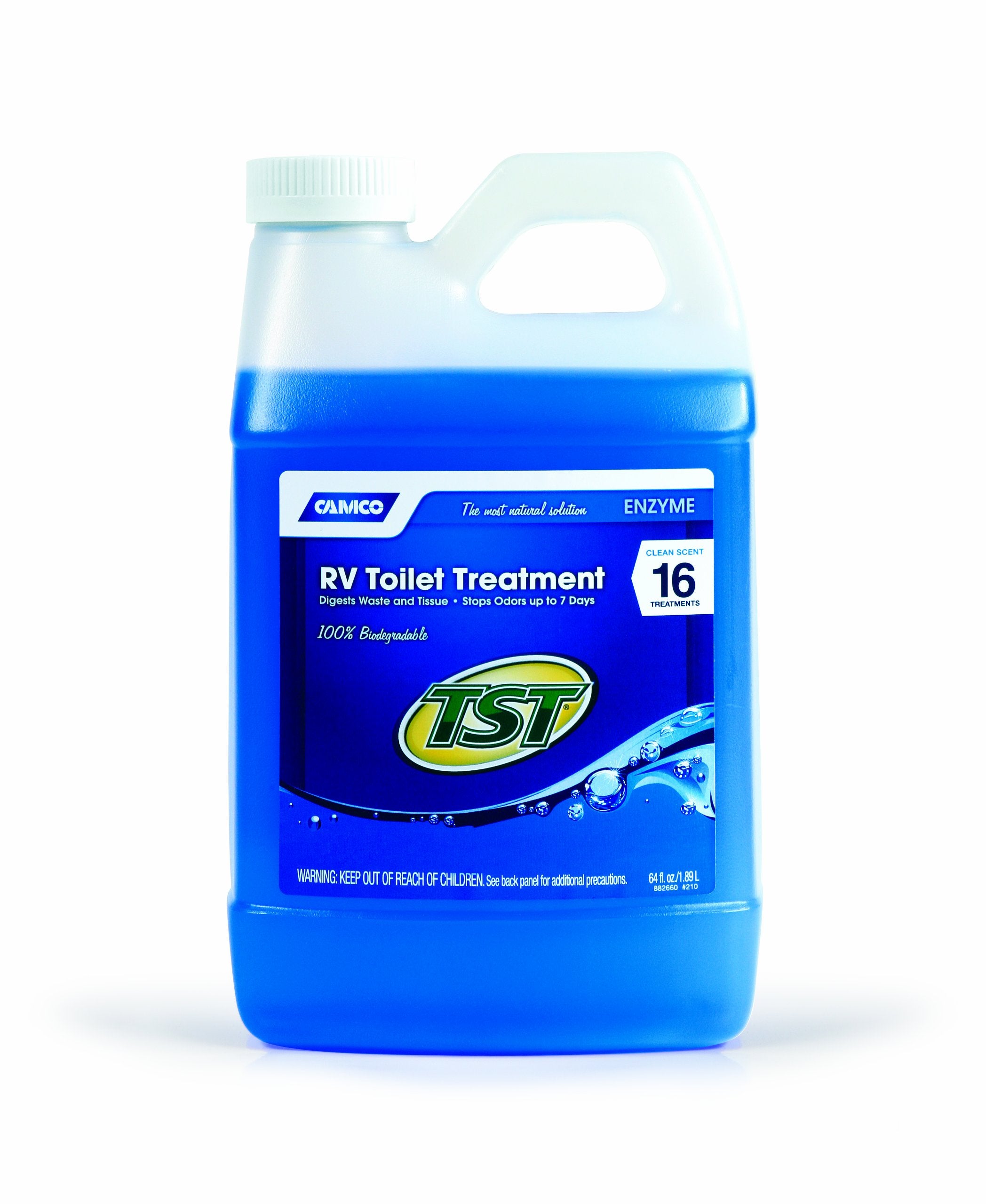 Camco | 41506 | TST Clean Scent RV Toilet Treatment 64 Oz