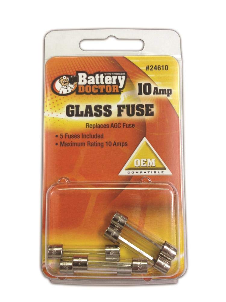 WirthCo 24610 AGC Glass Fuse (Retail Package), 5 Pack