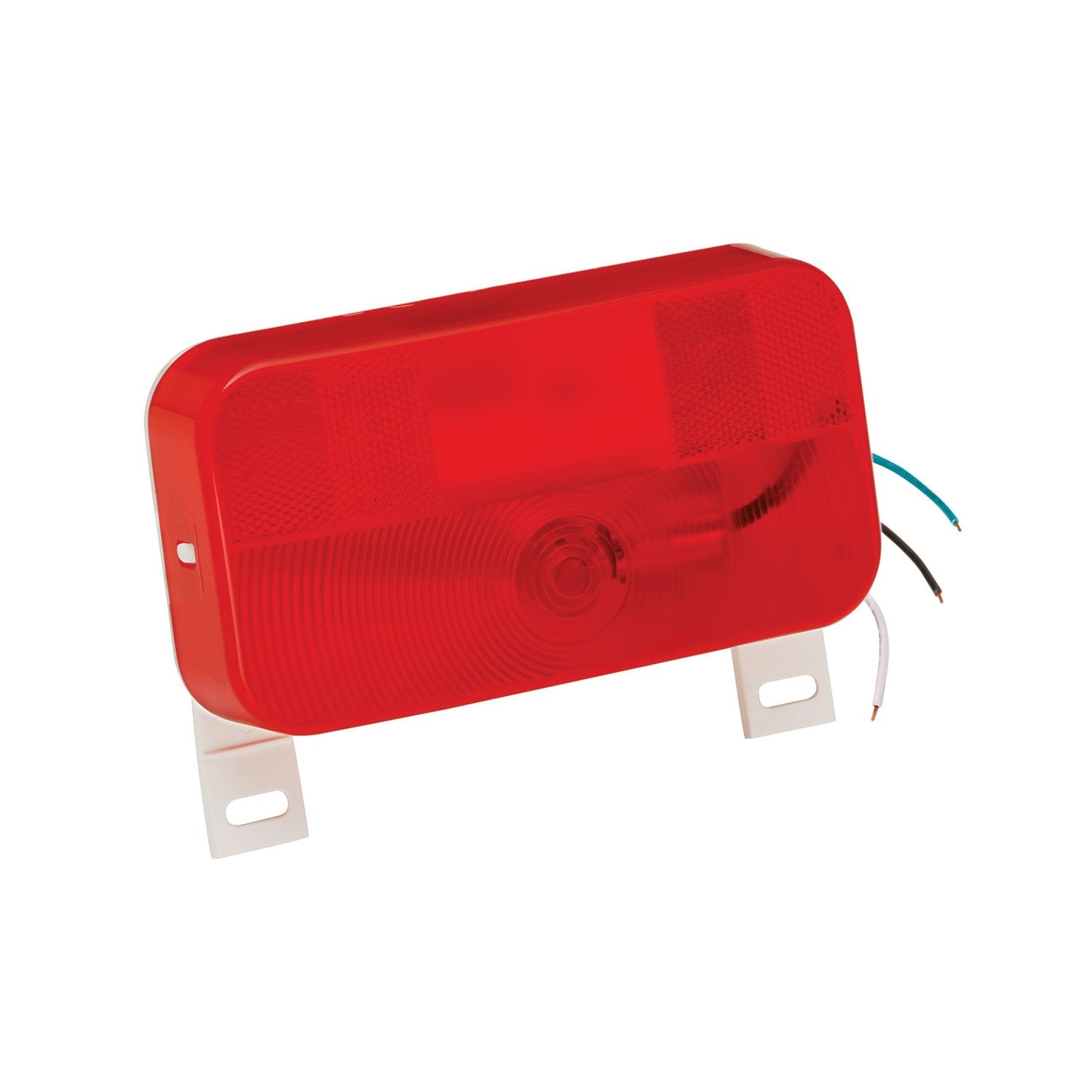 Bargman 31-92-003 Mount Stop/Tail/Turn Light (Surface with License Light and Bracket - White Base)