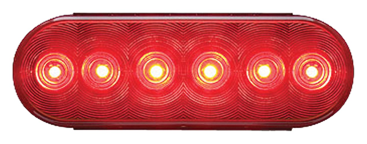 Optronics Fleet Count Led Oval Top/Turn/Tail Light Set, 6-Inch