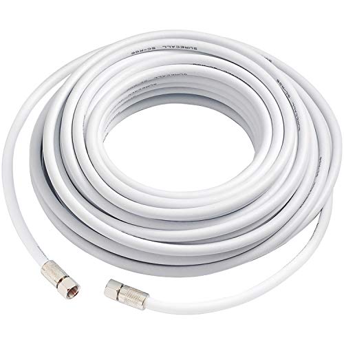 SureCall SC-RG6-50 RG-6 Coax Cable with F - Male Connectors (50 ft) - White