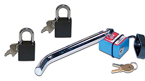 Roadmaster | 304 | Receiver Hitch Lock And Pack Of 2 Quick Disconnect Locks