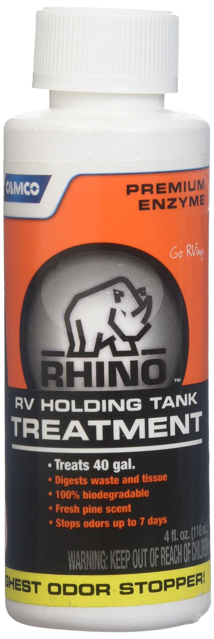 Camco 4 Ounces 41515 Rhino Enzyme Rv Holding Tank Treatment-4 Oz
