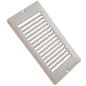 AP Products 013-631 White 4 inch x 8 inch Floor Register with out Damper