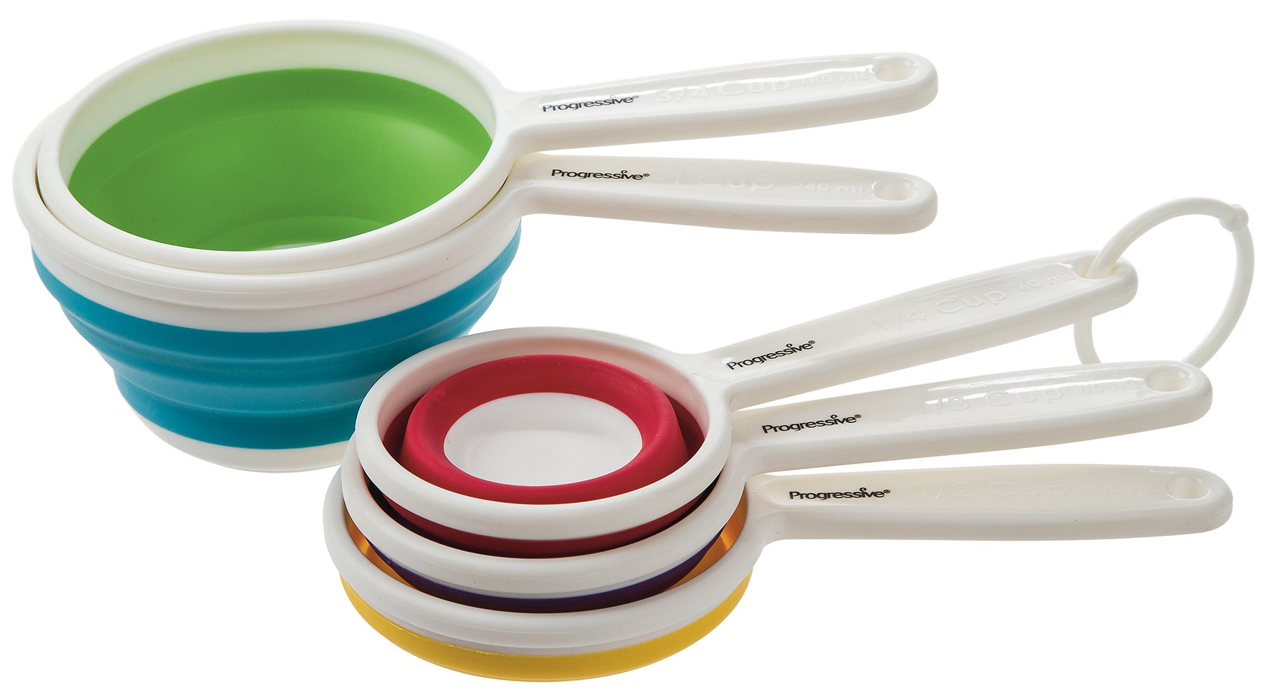 Prepworks by Progressive Collapsible Measuring Cups - Set of 5, Space Savin
