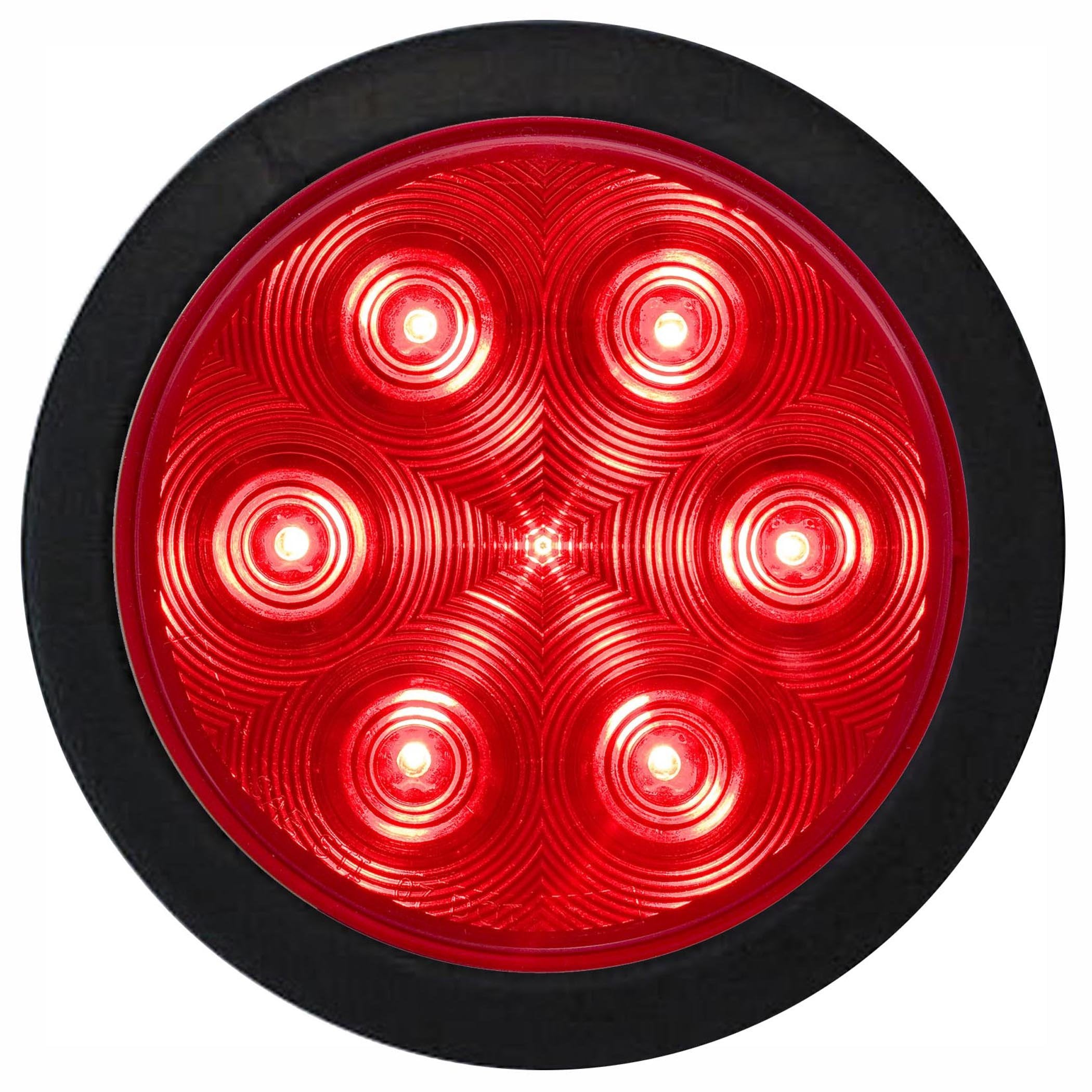 Optronics STL13RK Red Lens 4" Round Sealed LED Tail Light Kit