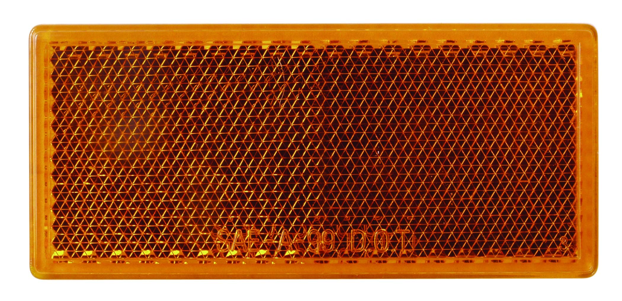 Optronics RE-10ABP Rect Reflector, Amber