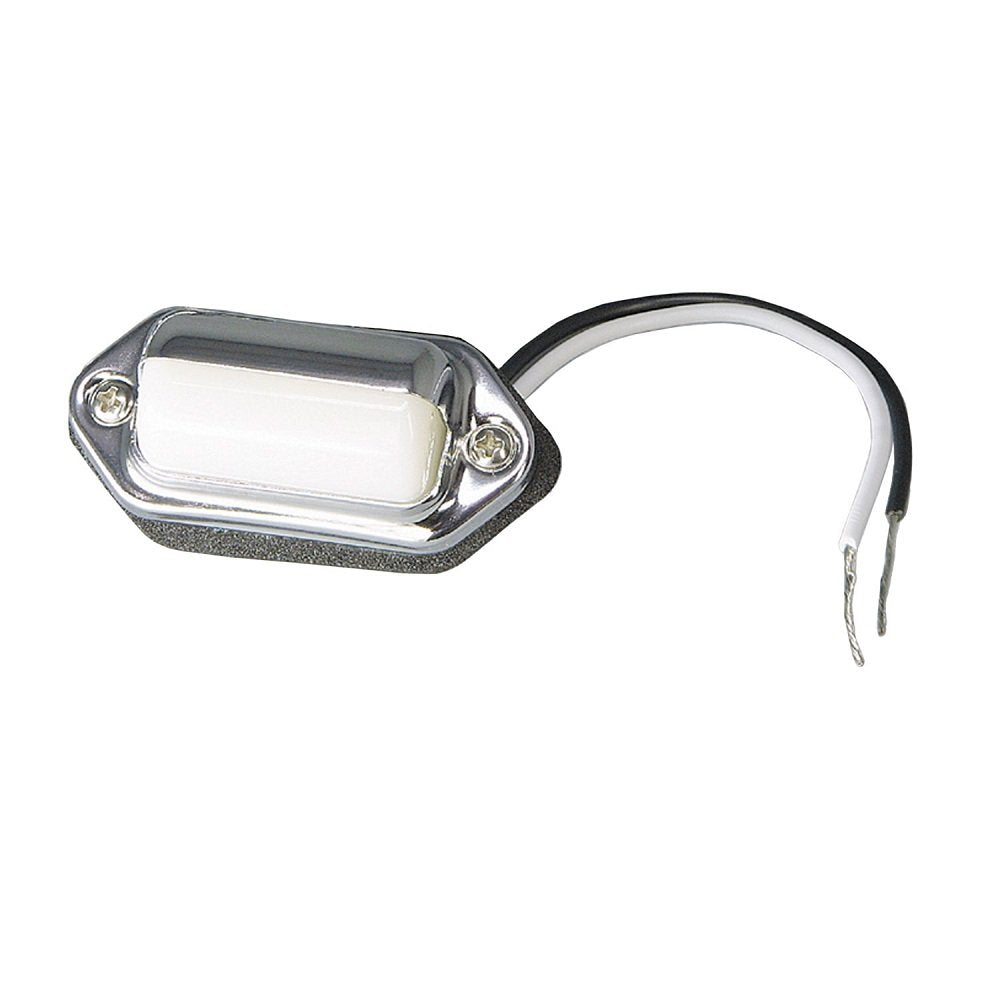 Fulton Bargman 34-62-000 Mini-Compact License Plate Light (with Chrome Plated Metal Housing)