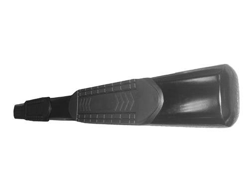 TRAIL FX A8206B 6 In. Oval Straight Nerf Bar - 2 Step Pad44; Black