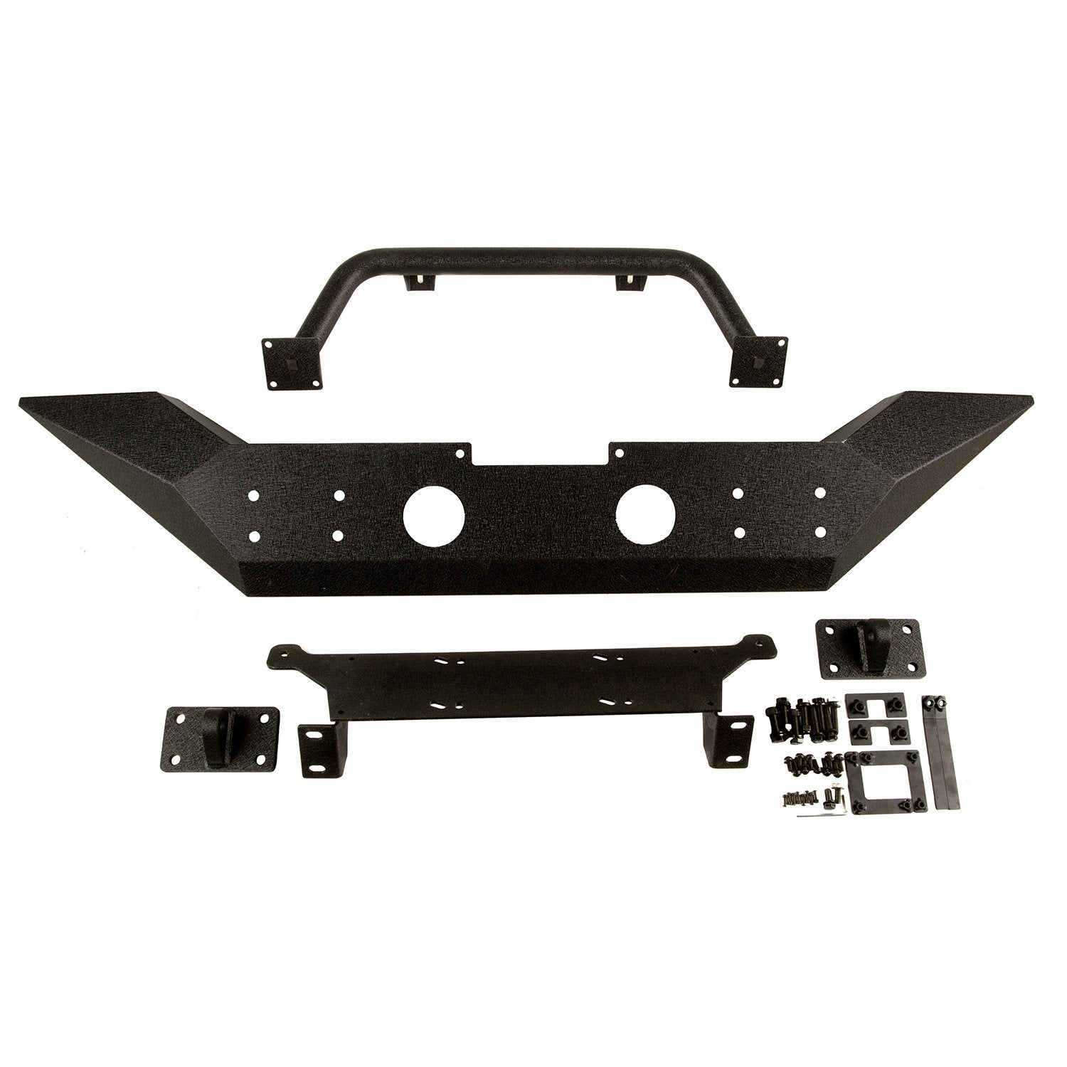 Rugged Ridge 11548.01 Spartan Front Bumper (High Ends/with Overrider)