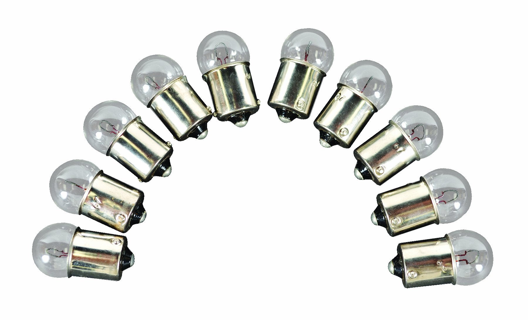Camco 54720 Replacement 67 Auto License Plate Light Bulb - Box of 10