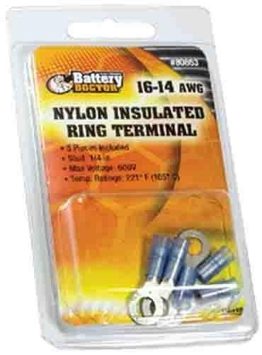 WirthCo 18-0943-2-9 Nylon Ring Terminal, 5 Pack
