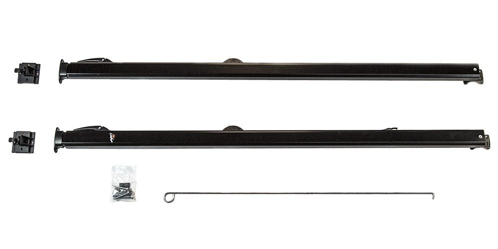 Carefree 961601 Fiesta Black with Matching Black Casting Universal Manual RV Awning Arms Set (68"-81" floorline to awning rail)
