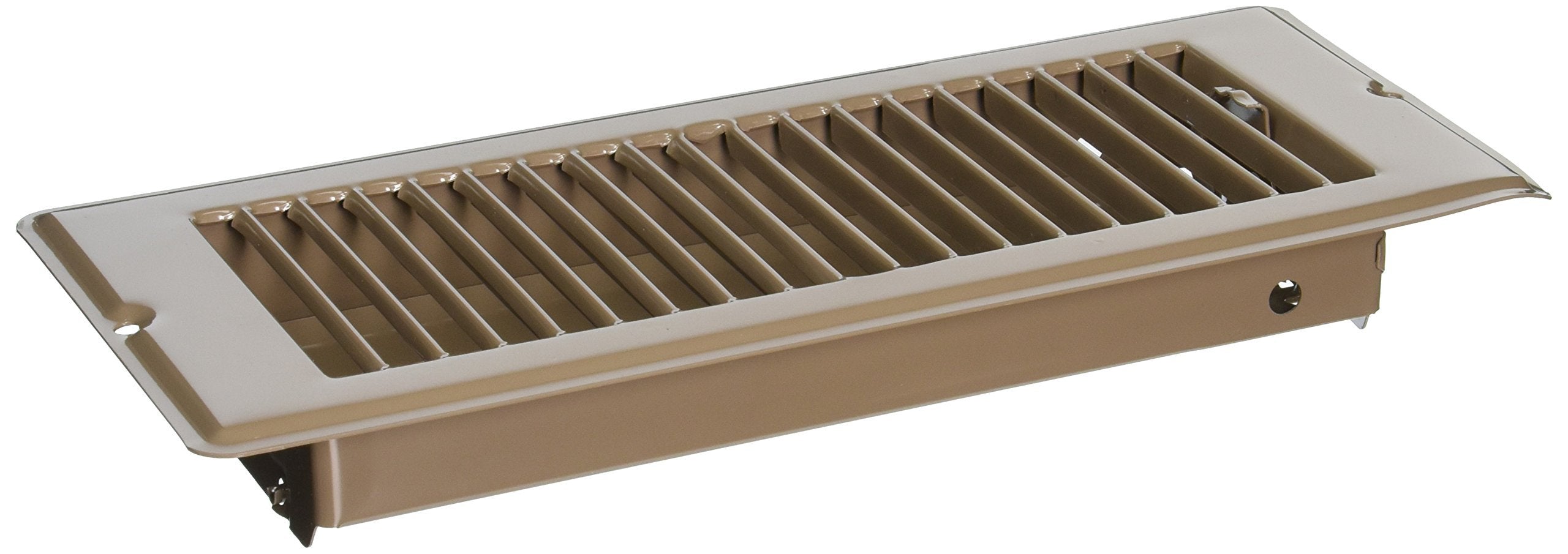 AP Products 013-628 Brown 4 inch x 10 inch Floor Register with Damper