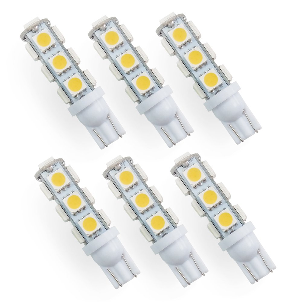 Value-Pack of Six (6) Eco-LED Warn White LED 921 Bulb, with 9 SMD 5050 & Mi