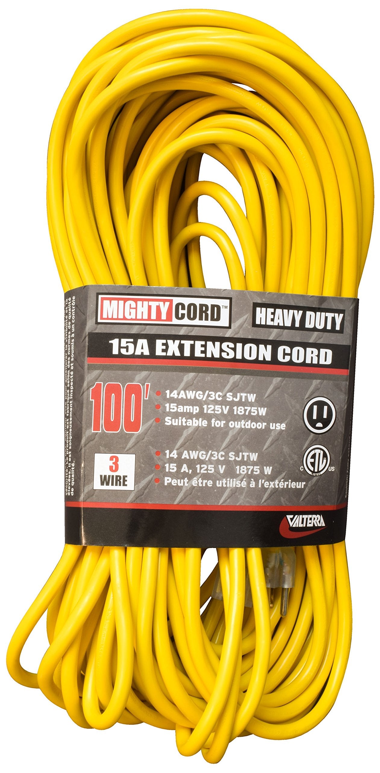 Valterra A10-10014E 100' 15 Amp Extension Cord (14-3)