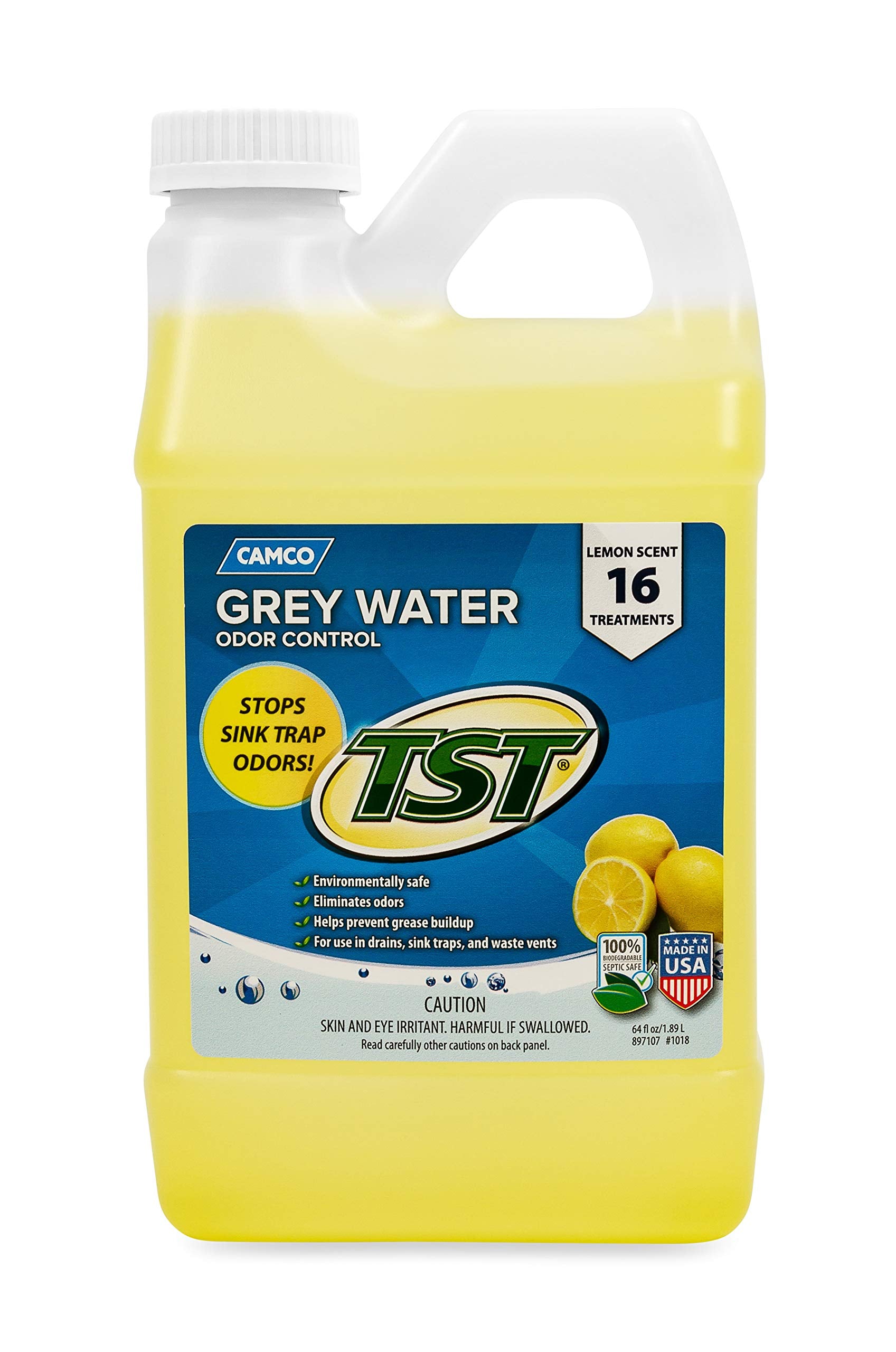 Camco 40256 TST Lemon Scent RV Grey Water Odor Control