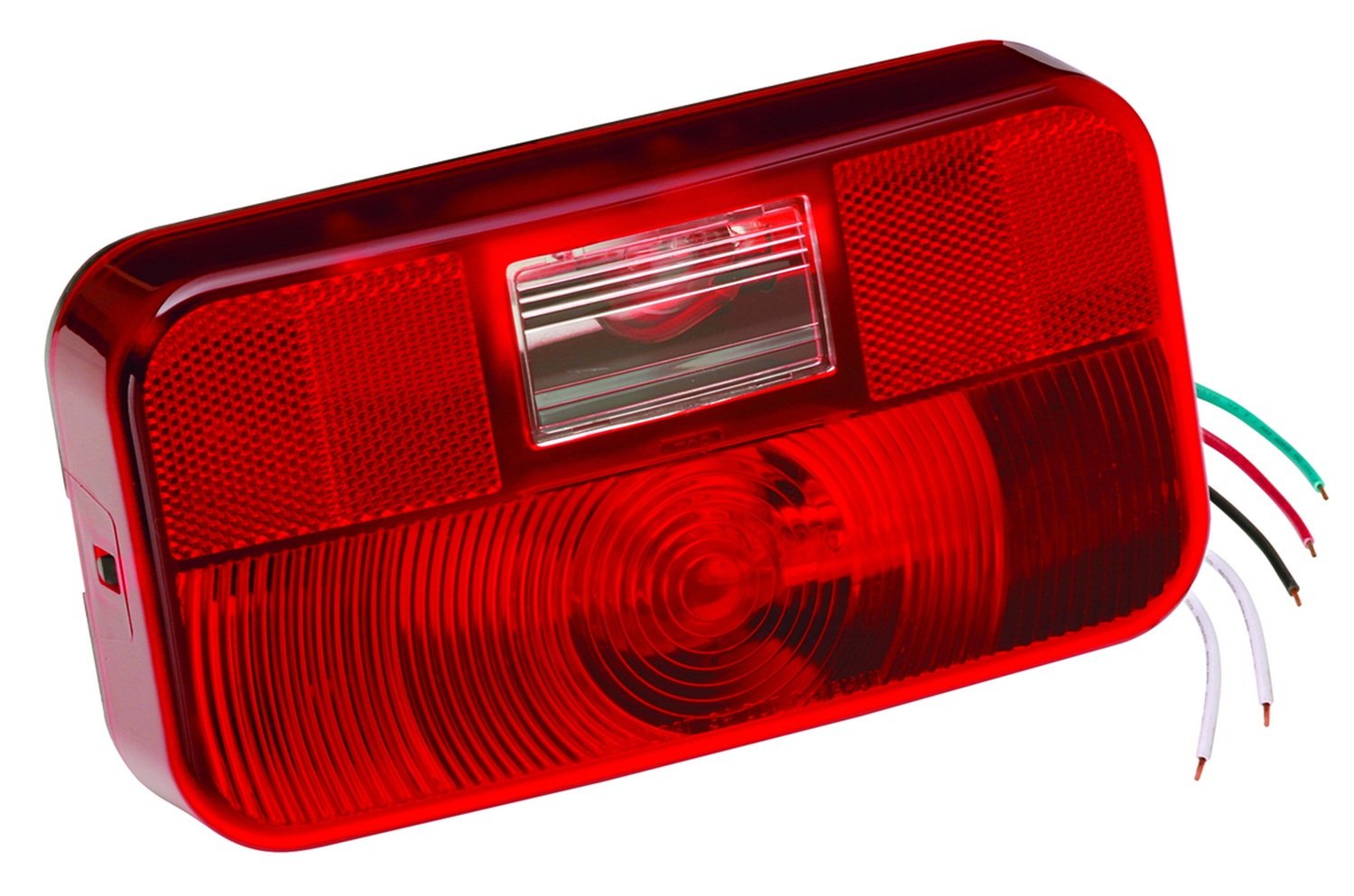 Bargman | 30-92-107 | Surface Mount 92 Series Standard Taillight Red with Backup with Black Base