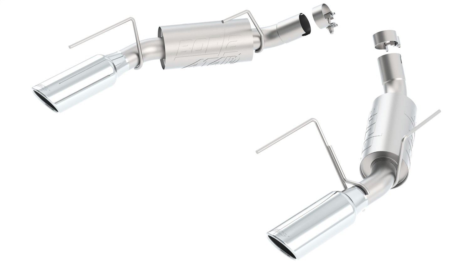Borla 11806 Aggressive Rear Section ATAK Exhaust System for Mustang GT 4.6L AT/MT RWD