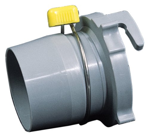 Camco Easy Slip Straight Hose Adapter with Slip-Lock Rings - Securely Connects Your Sewer Hose to RV and Stores with Sewer in Standard 4" Bumper (39173)