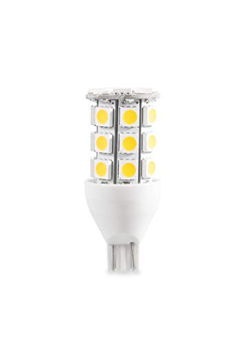 Camco | 54633 | 921 (T10 Wedge) LED Bulb with 27 Diodes - Replacement Light Bulb for OEM RV Applications