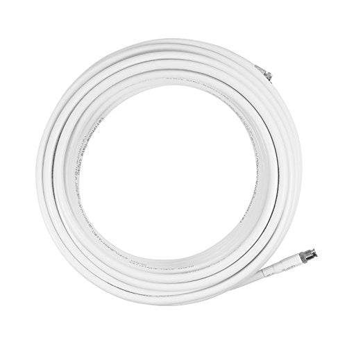 SureCall 20 ' White SC240 Ultra Low Loss Coax Cable with FME-Female/FME-Male connectors for All Cellular Devices