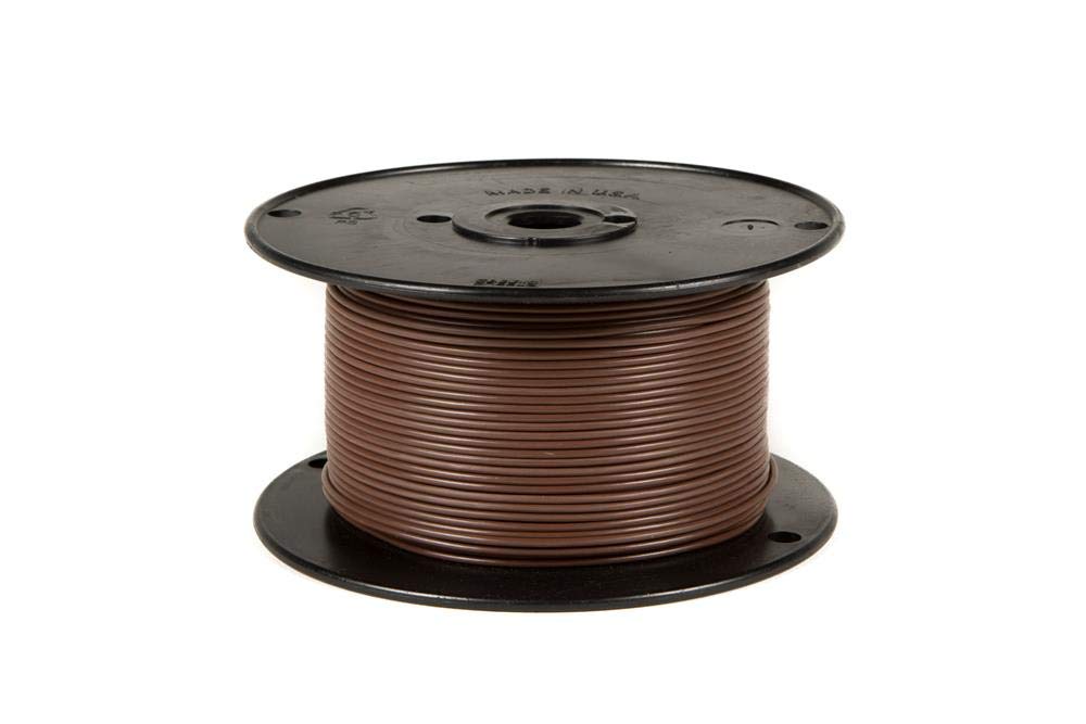 WirthCo 81100 Plastic Primary Wire Single Conductor - 16 Gauge, 100', Brown