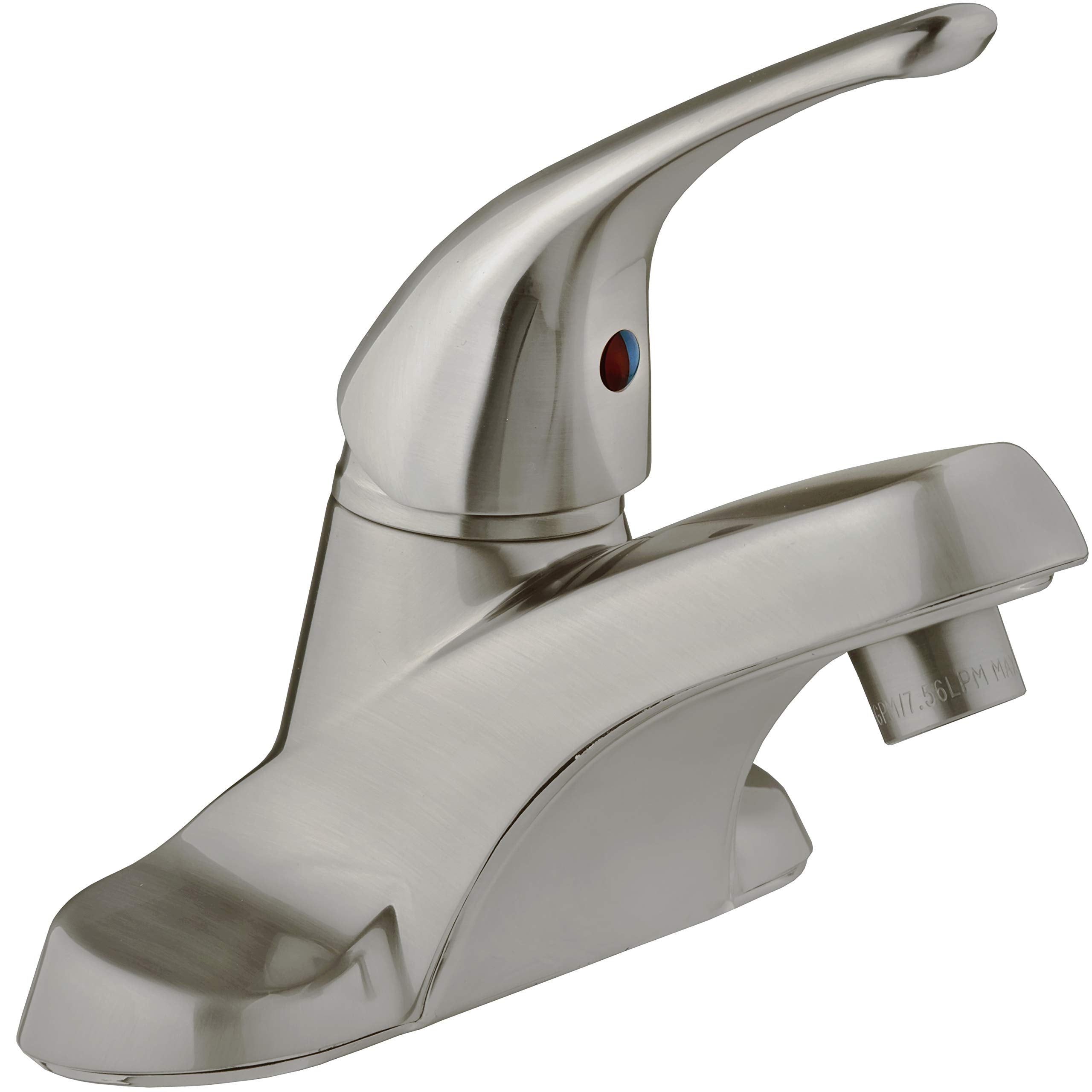 Dura Faucet | DF-NML110-SN | Heavy Duty Single Lever RV Lavatory Faucet - Brushed Satin Nickel
