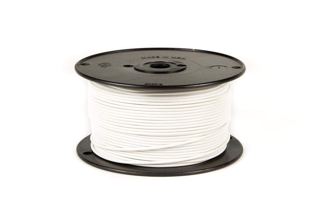 WirthCo 81112 Plastic Primary Wire Single Conductor - 18 Gauge, 100', White