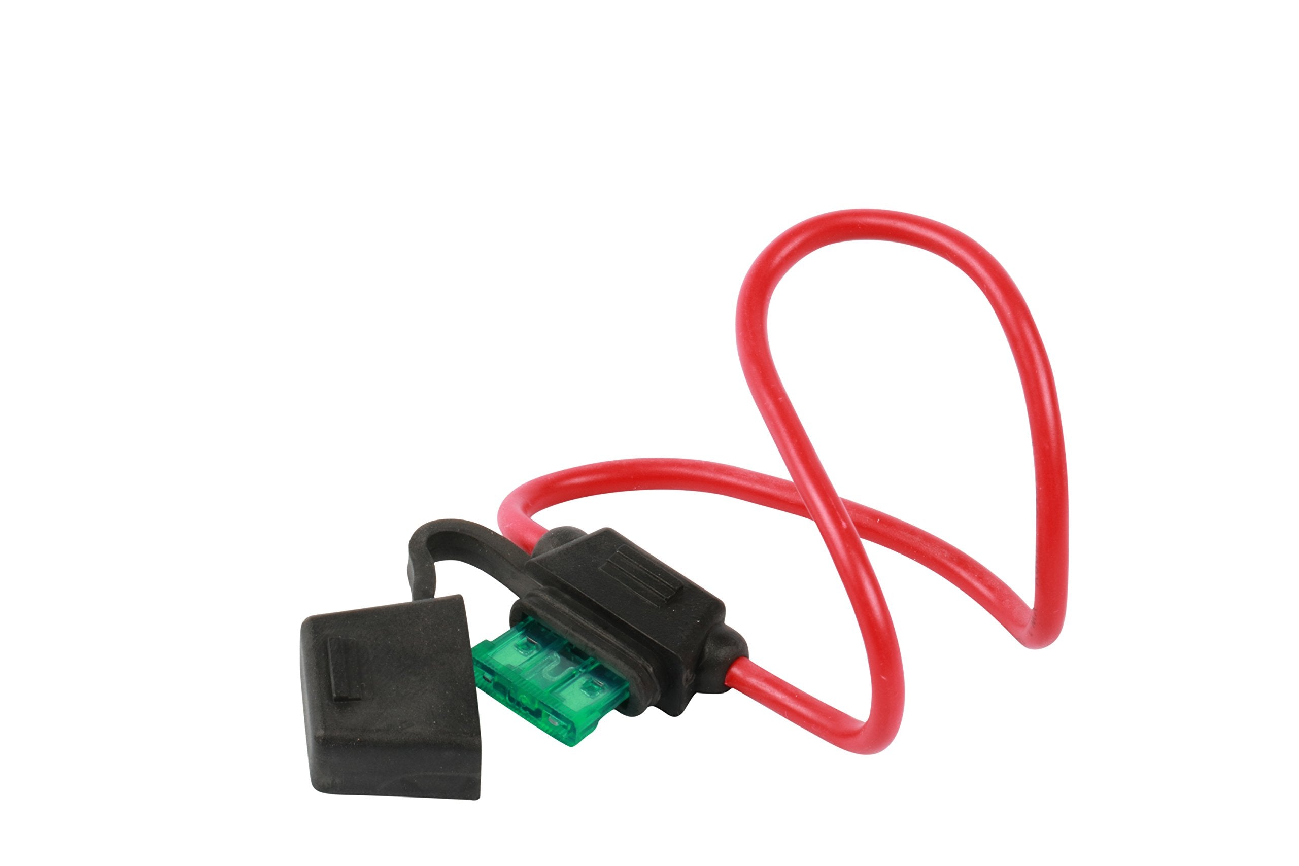 WirthCo 31820 Battery Doctor in-Line Water-Resistant ATO/ATC Blade Fuse Holder with Cover 12 AWG
