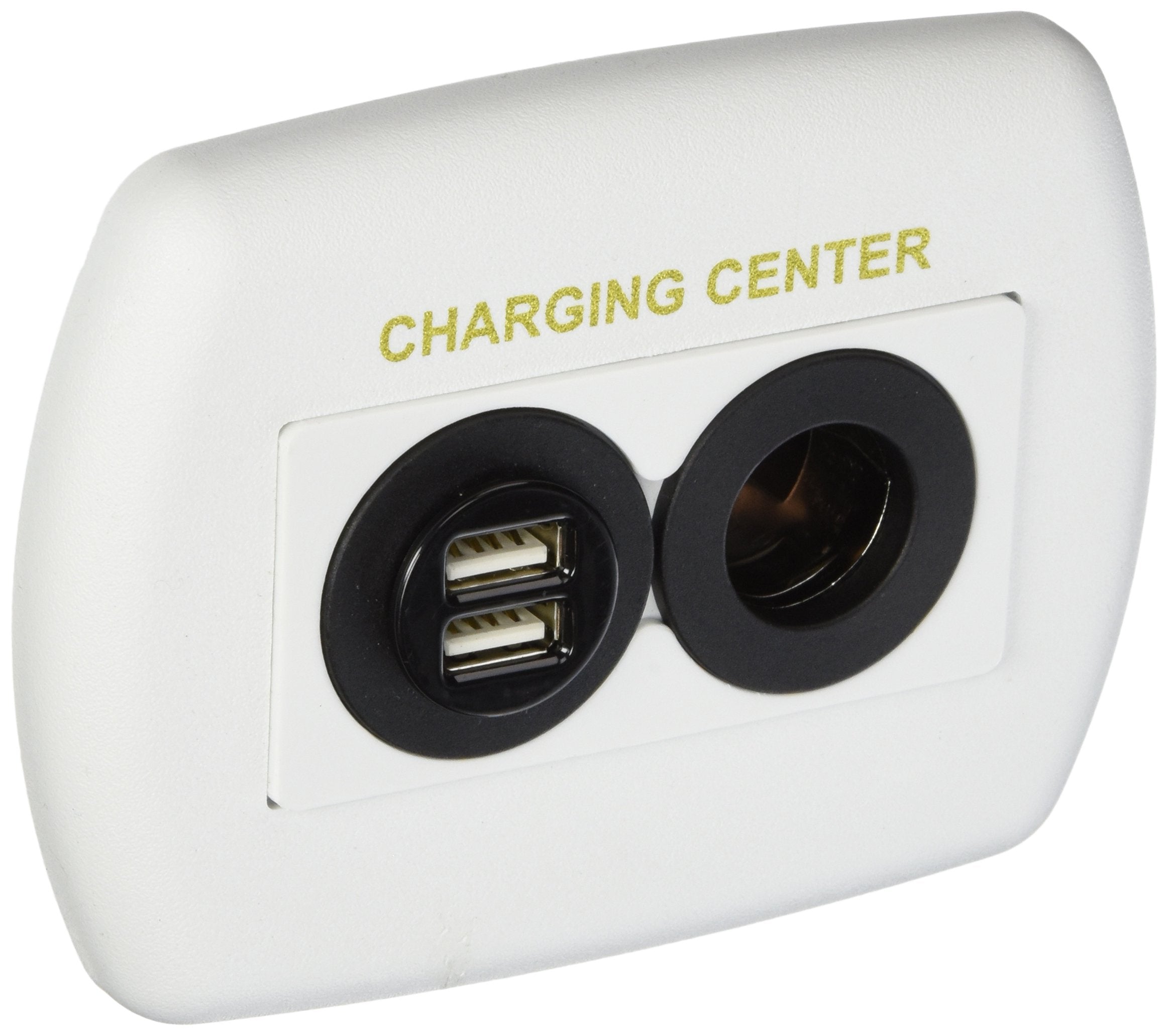 Valterra DG61024VP Eurostyle USB/12V Charging Center - White